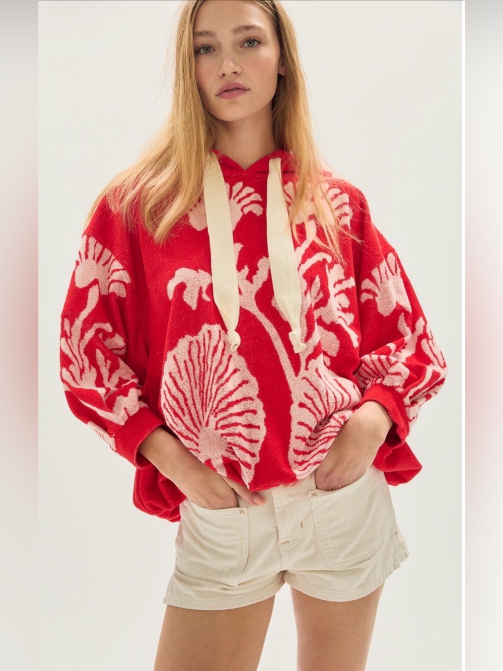 Shell Baby Hoodie NWOT cherry combo